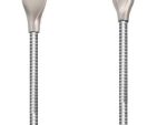 Volkano Iron Series Round Metallic Spring Type-C Cable 1.2m - Silver