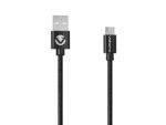 Volkano Braids Series Nylon Braided Micro USB Cable 1.2m - Black