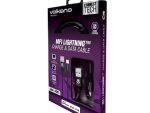 Volkano Weave Series Fabric Braided MFI Lightning Cable 3m - Black