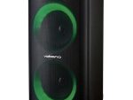 Volkano Helios Series Dual 8" Party Speaker + Microphone & Light Effects