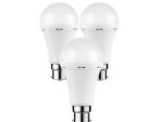 Switched 5W A60 Rechargeable B22  Bulb Warm White - 3 Pack