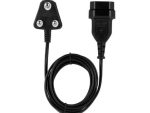 Switched Easy Cable Extender SA 3Pin to 2Pin Euro Socket 2M