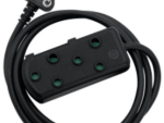 Switched Heavy Duty SBS Extention Leads  20m - Black
