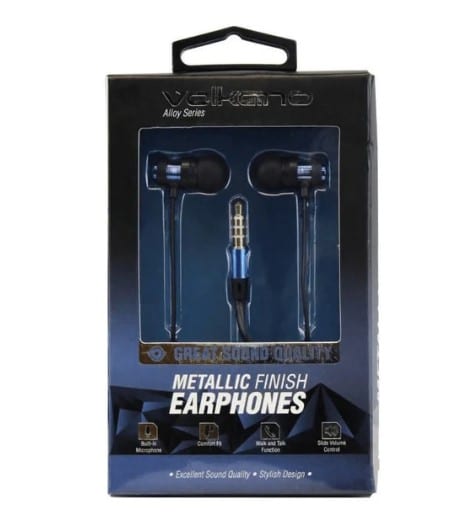 Volkano Alloy Earphones Blue main image 0