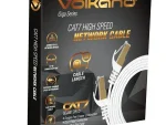 VolkanoX Giga series Cat 7 Ethernet cable 3meter - white gold tips