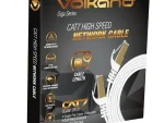 VolkanoX Giga series Cat 7 Ethernet cable 5meter - white gold tips