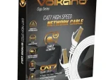 VolkanoX Giga series Cat 7 Ethernet cable 10meter - white gold tips
