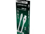 Volkano Slim Series Flat PVC Micro USB Cable 1.2m - White