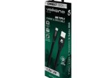 Volkano Slim Series Flat PVC Type-C Cable 1.2m - Black