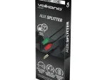 Volkano Unity series AUX Splitter 4 polePlug to 2 AUX Socket