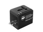 Volkano International Series Travel Adapter with 2 USB