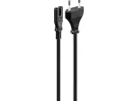 Volkano Presto series Power Cable 2 pin Figure 8  to Type-C Euro 1.2m 5A - black
