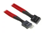 BitFenix Alchemy Multisleeved Cable - 30cm - Internal USB Header Extension Cable - Red