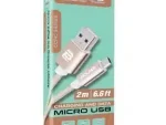 Bounce BO-20008-GD Cord Series Micro USB Cable Braided 2-Meter - Champagne Gold