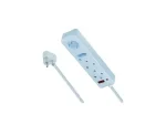 Switched 4 Way Medium Surge Multiplug 0.5M Braided cord Blue