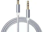 Premio braided AUX cable Silver 2m