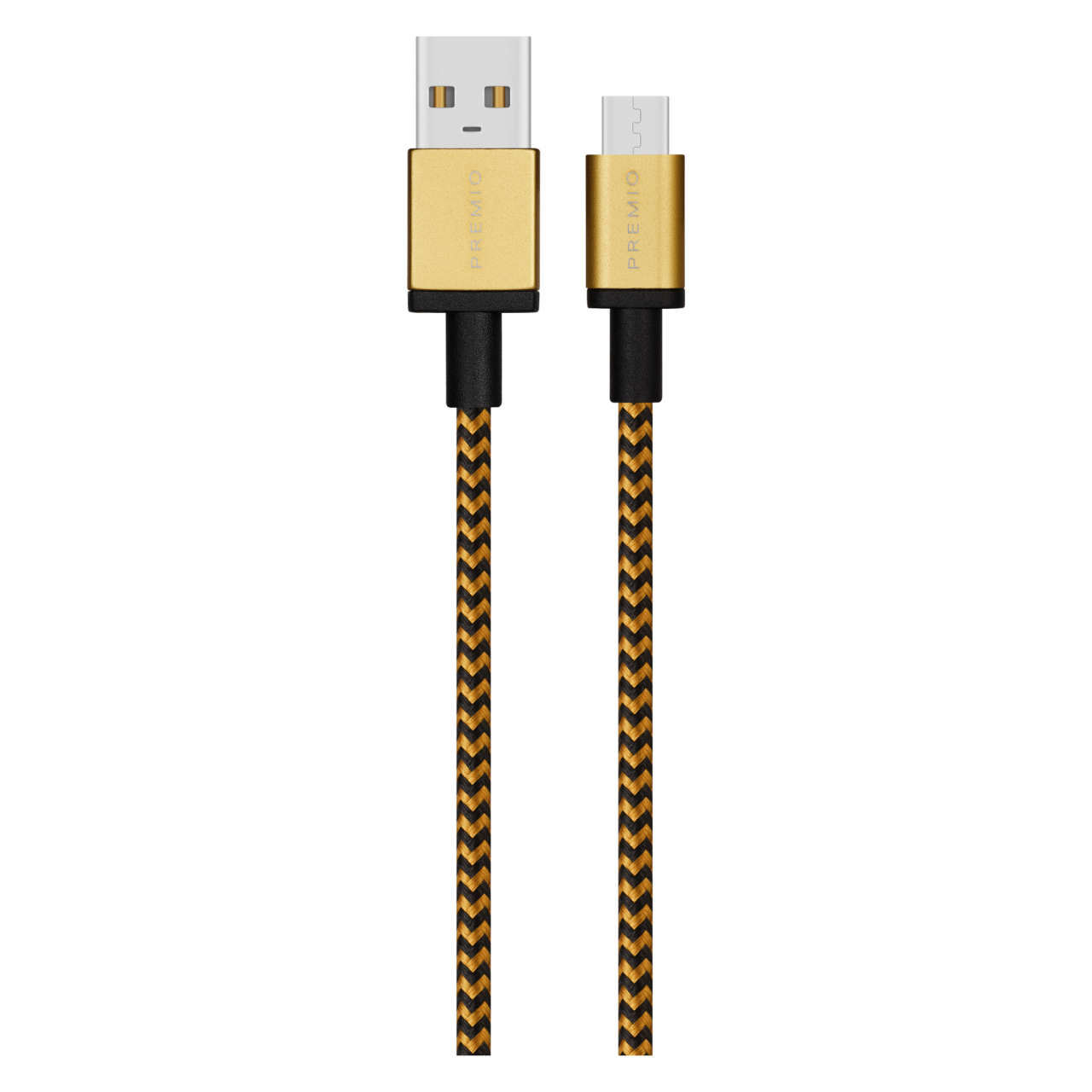 Premio braided AUX cable Rose Gold 2m