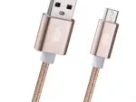 Pro Bass Braided series Micro USB cable 1.2m - gold