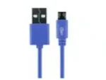 Pro Bass Power series Boxed round Micro USB Cable- Blue
