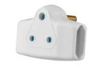 Switched 3 Way Adaptor - White
