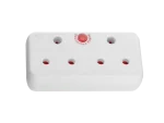 Switched 2 Way Medium Surge Adaptor - White