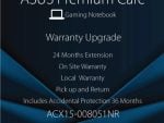 Asus ACX15-008051NR - Upgrade To 3 Years On Site With Accidental Damage Protection (Virtual| Aus NB TUF Only)