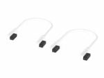 Corsair iCUE LINK 135mm Cable with Slim 90° Connectors, 2-pack, White