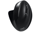 Port Connect Black Ergonomic Rechargeable Bluetooth Mouse