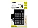 Port Black USB-A & USB-C Numeric Keypad