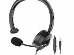 Astrum 3.5mm Headset with Mic, One Sided HS610 Black