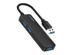 Astrum USB 3.0 Extension Hub + TF / SD Card Reader UH020 Black