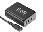Astrum Pro PD100 Dual USB-C + USB 100W PD GaN Charger PD140 Black
