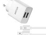 Astrum PRO U20 Dual USB 10W Charger + Micro USB Cable U24 White