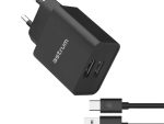 Astrum PRO U20 Dual USB 10W Charger + Type-C USB Cable U24 Black