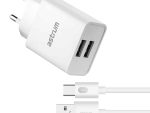 Astrum PRO U20 Dual USB 10W Charger + Type-C USB Cable U24 White
