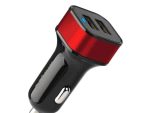 Astrum Dual USB Car Charger 24W CC340 Black / Red