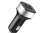Astrum Dual USB Car Charger 24W CC340 Black / Silver