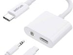 Astrum USB-C to Aux + USB-C DAC Adapter AS045 White