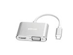 Astrum Usb Type-C to Hdmi + Vga Adapter DA660 Silver