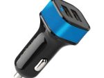Astrum Dual USB Car Charger 24W CC340 Black / Blue