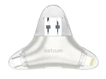Astrum 4 in 1 iPhone / iPad / Android / PC Card Reader AA220 Silver