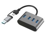 Astrum 4 ports USB3.0 High Speed Extension Hub UH350 Grey / Black