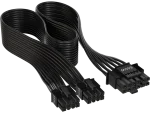 Corsair 12+4pin PCIe Gen 5 Type-4 600W 12VHPWR Cable; Flat Ribbon; Black