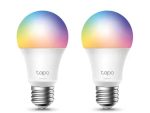 TP-Link Tapo L530E 2 x Pack 8.7W Smart Wi-Fi Warm White Light Bulb Dimmable A60 E27