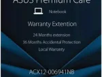 Asus Local 24-month with 36-month Accidental Protection Warranty Upgrade
