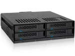 Icy Dock Express Cage MB324SP-B 4x 2.5" SAS/SATA HDD Hot Swap 5.25" Mobile Rack
