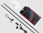XPG Prime ARGB LED Strip Cable (ARGBSTRIP-BKCWW) 23.6" Length 3 PIN - Connect up to 4 Strips | Motherboard Rig Lighting Kit