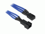 BitFenix Alchemy 3-pin Fan Sleeved Extension Cable - 60cm, Blue