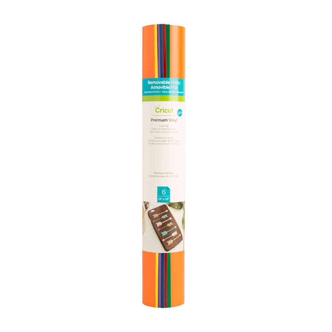 Cricut Premium Vinyl Sampler, Rainbow - Removable/Matte