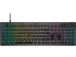 Corsair K55 Core Gaming Keyboard; Backlit Zoned RGB LED; Rubberdome
